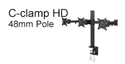 C-clamp HD 48mm Pole