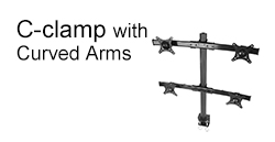 C-clamp with Curved Arms